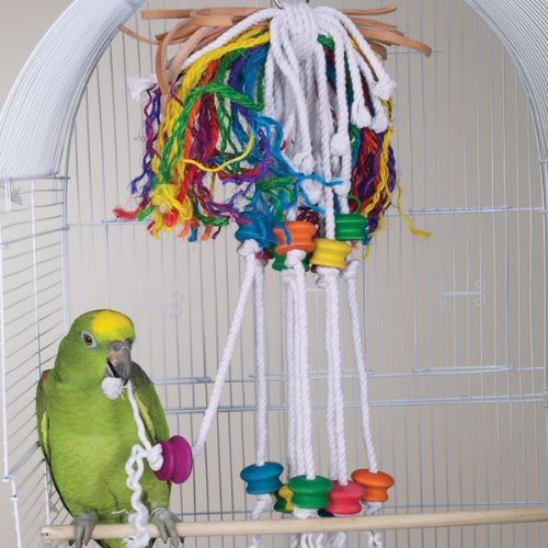 Яркие игрушки для попугаев