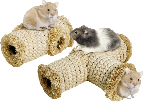 Вязаный лабиринт для хомячков и мышей