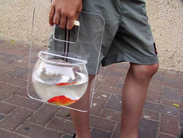 Дизайнерская переноска для аквариумных рыбок