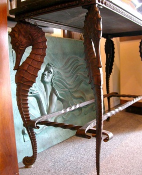 Антикварный бронзовый аквариум